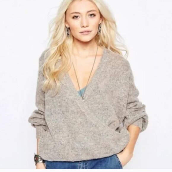 Free People Karina Faux Wrap Sweater XSmall - Picture 2 of 2